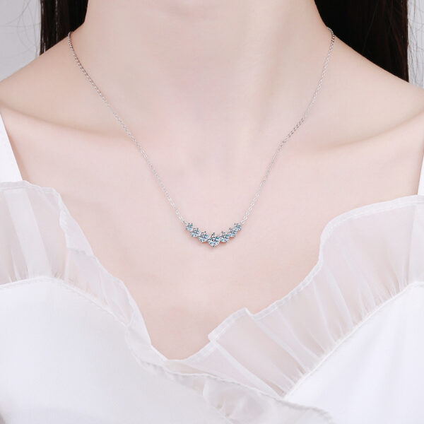 Sterling silver pendant 1.7 carat D color moissanite necklace - Image 2