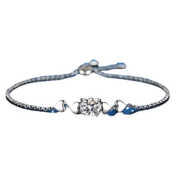Moissanite sterling silver bracelet - Image 5