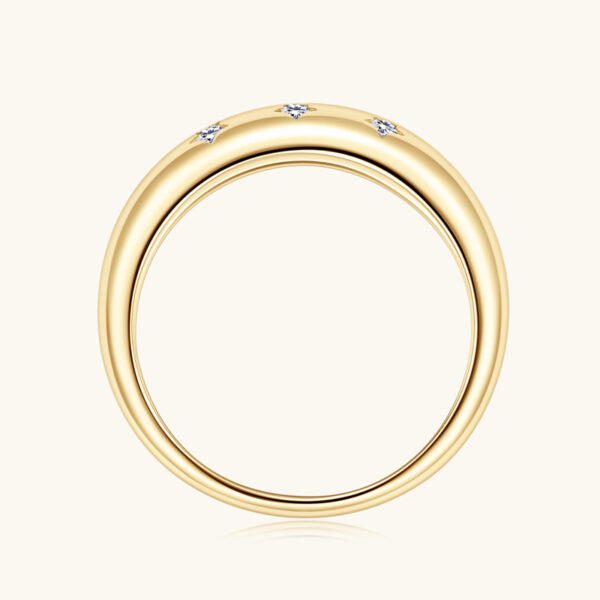 Starry Moissanite Sterling Silver Ring - Image 3